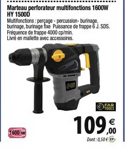 marteau perforateur multifunktions 1600w hy 1500d