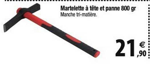 martelette à tête et panne