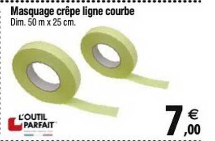 masquage crêpe ligne courbe l'outil parfait