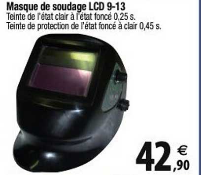 masque de soudage lcd 9-13