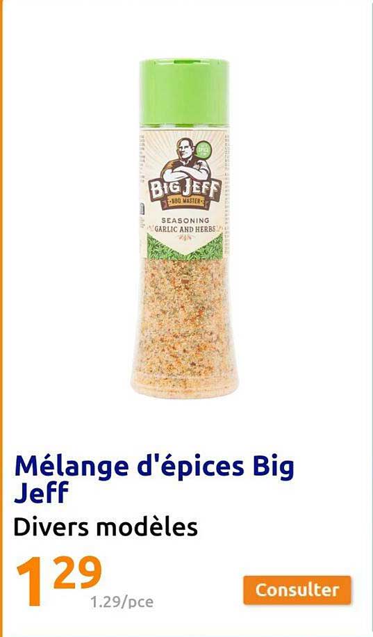 mélange d'épices big jeff