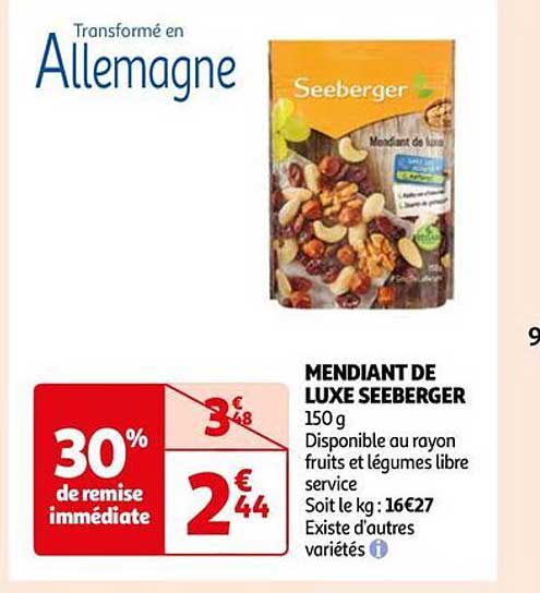 mendiant de luxe seeberger