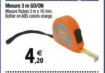 mesure 3 m go/on
