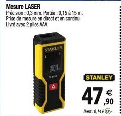 mesure laser stanley