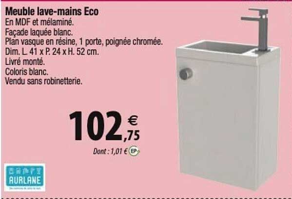 meuble lave-mains eco