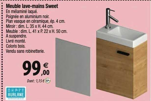 meuble lave-mains sweet