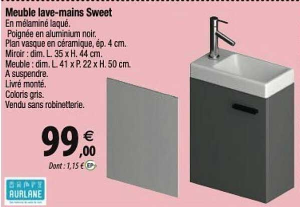 meuble lave-mains sweet