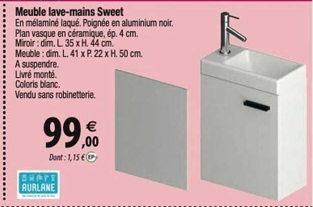 Meuble Lave-mains Sweet