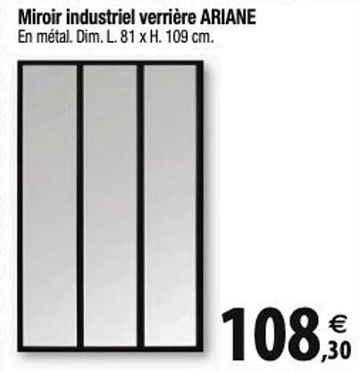 miroir industriel verrière ariane