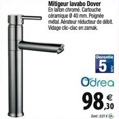mitigeur lavabo dover odrea