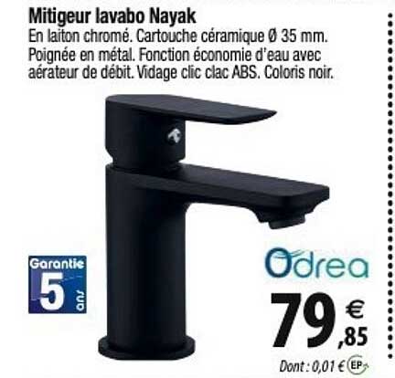 mitigeur lavabo nayak odrea