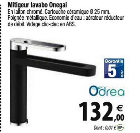 mitigeur lavabo onegai odrea