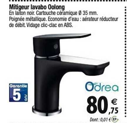 mitigeur lavabo oolong odrea