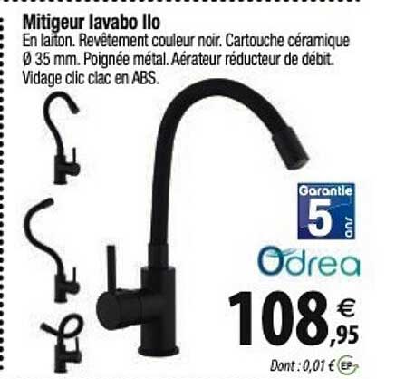 mitigeur lavabo ilo odrea
