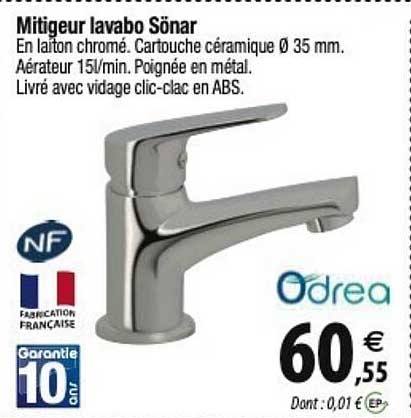 mitigeur lavabo sönar odrea