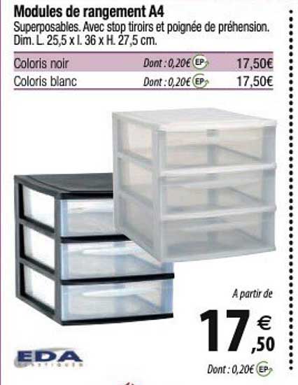 modules de rangement a4 eda
