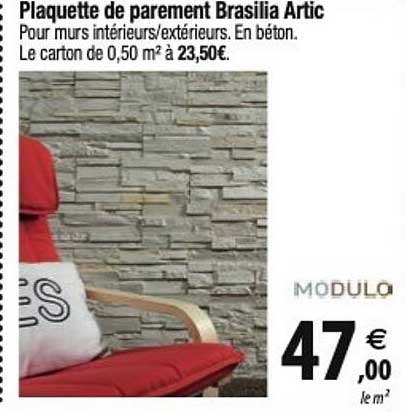 Modulo Plaquette De Parement Brasilia Artic