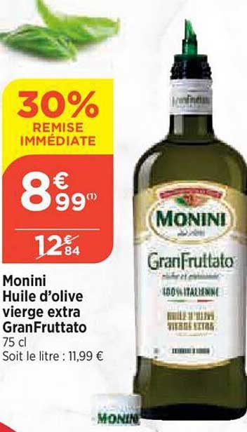 Monini Huile D'olive Vierge Extra GranFruttato