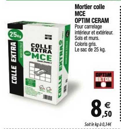 mortier colle mce optim ceram