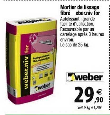 mortier de lissage fibré eber.niv f or