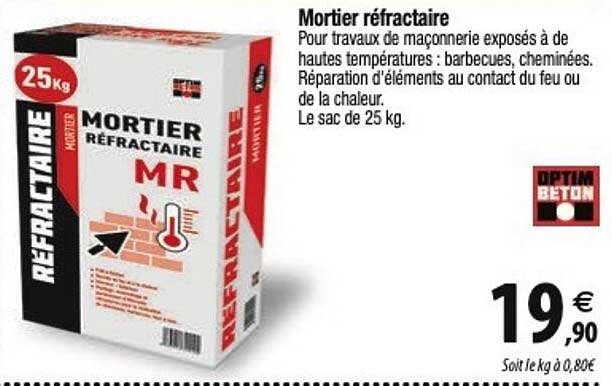mortier réfractaire
