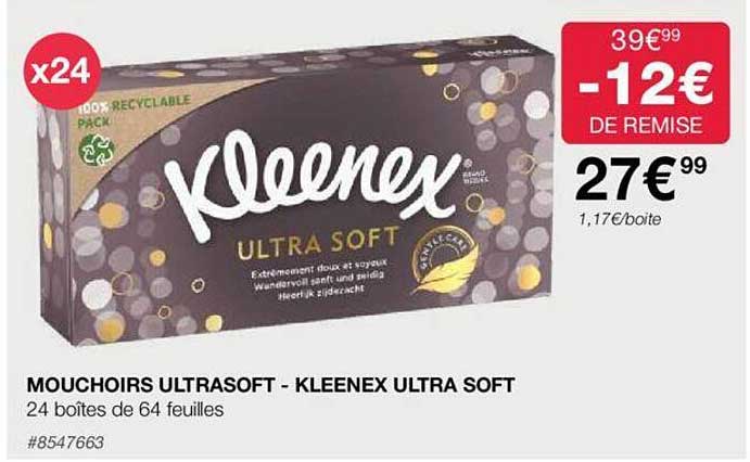 mouchoirs ultrasoft - kleenex ultra soft