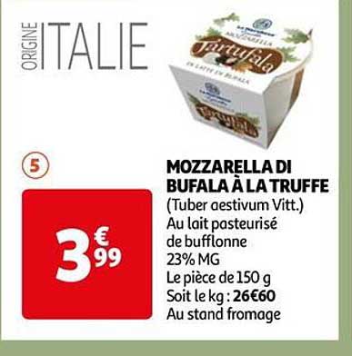 Mozzarella Di Bufala à La Truffe