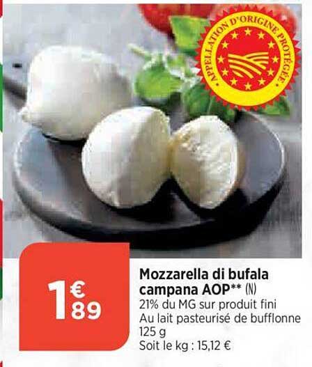 Mozzarella Di Bufala Campana Aop
