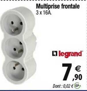 multiprise frontale legrand