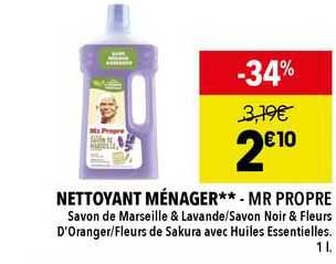 nettoyant ménager - mr propre
