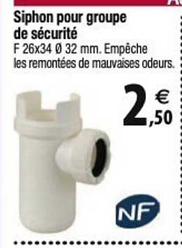 nf siphon pour groupe de sécurité