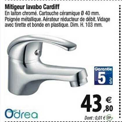 odrea mitigeur lavabo cardiff