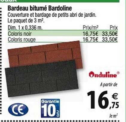 onduline bardeau bitumé bardoline