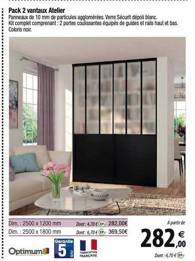 optimum pack 2 vantaux atelier