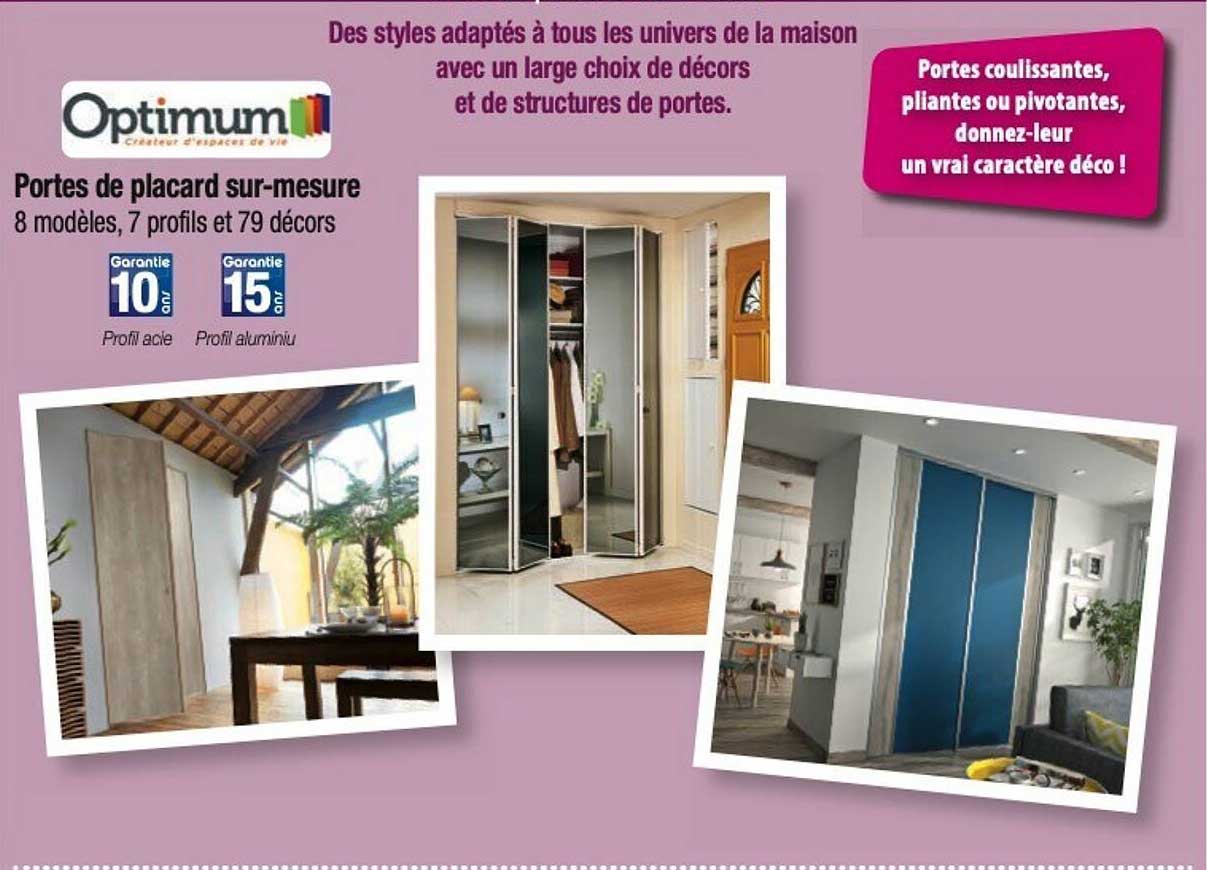 optimum portes de placard sur-mesure