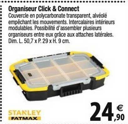 Organiseur Click & Connect Stanley Fatmax