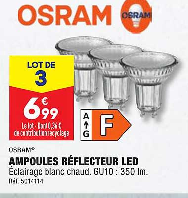 osram ampoules réflecteur led