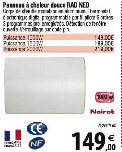 Panneau à Chaleur Douce Rad Neo