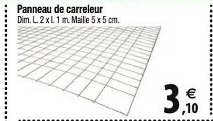 panneau de carreleur