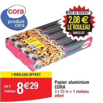 papier aluminum cora
