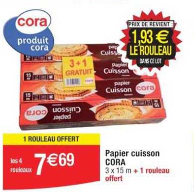 Papier Cuisson Cora