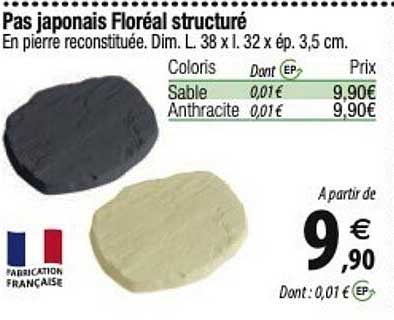 pas japonais floréal structuré