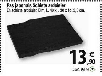 pas japonais schiste ardoisier