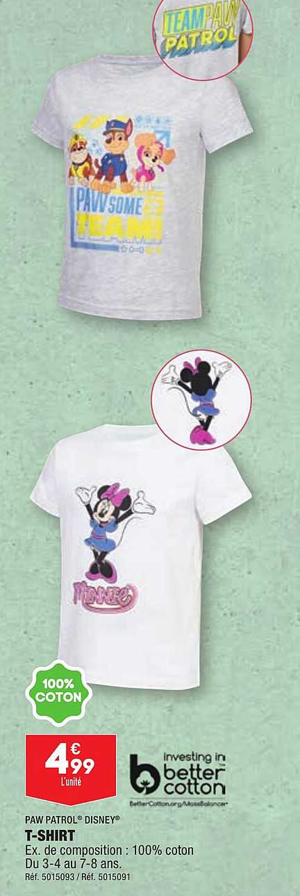 paw patrol disney t-shirt