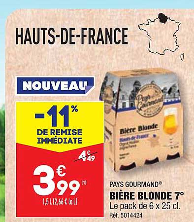 pays gourmand bière blonde 7°