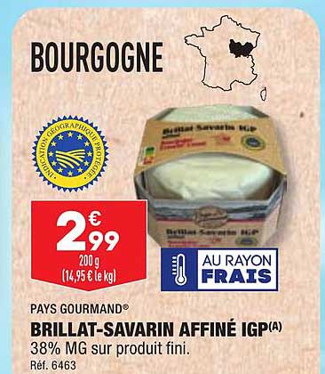 pays gourmand brillat-savarin affiné igp