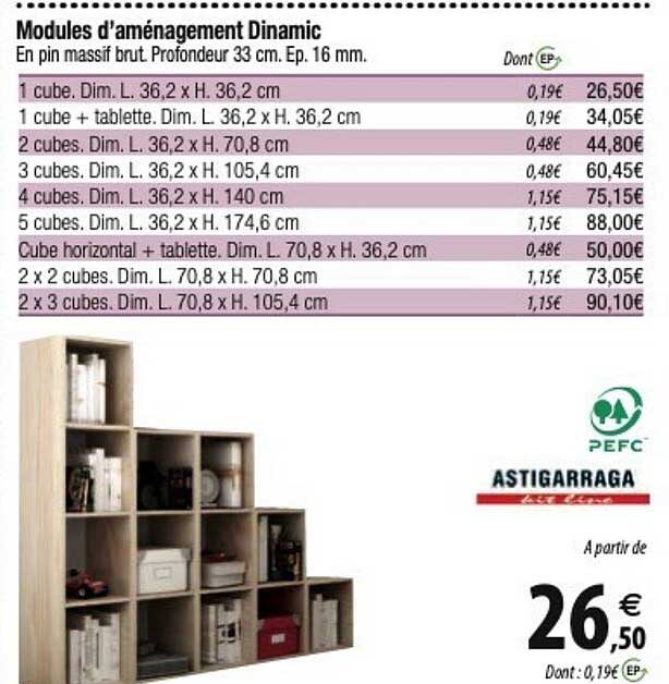 pefc modules d'aménagement dinamic