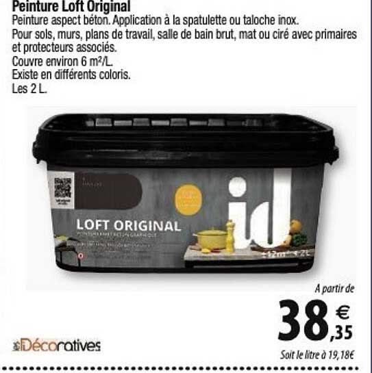 peinture loft original décoratives