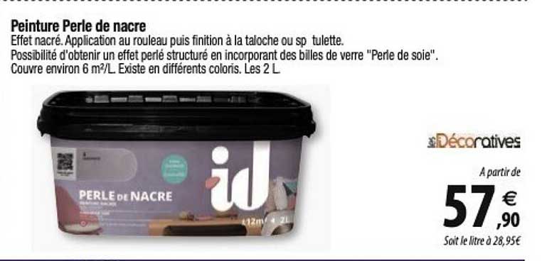 peinture perle de nacre décoratives