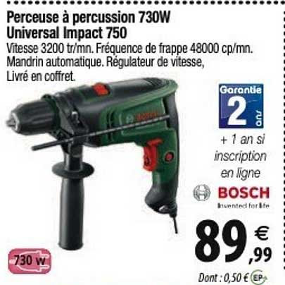 perceuse à percussion 730w universal impact 750